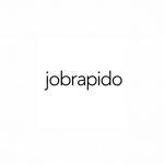 Jobrapido Logo The image features the word "jobrapido" in lowercase black letters, centered on a plain white background, representing the Job Distributor Partnership Page.